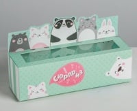 Коробочка для макарун (18х5,5х5,5см), Сюрприз, 1 шт.