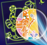 Лунная фреска "Тигренок с мороженым", 1 шт.