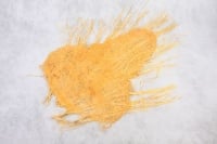 Салфетка Фигурная-мини с бахромой, лен оранжевый, 1 шт.