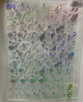 Набор наклеек из термотрансферной пленки, "Ассорти" №17, голографик, 1 шт.