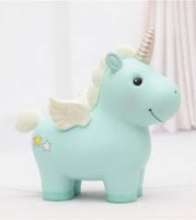 Статуэтка копилка (16х19см), "Милый единорог со звездочками" ,голубой, 1 шт.