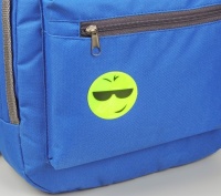 Светоотражающая наклейка смайлы d5см (4 шт на листе цена за лист), 1шт.