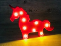 Светильник " Единорог " (23*31*4см), малиновый, 1 шт.