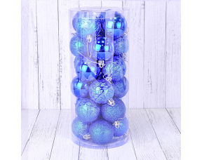 Набор пластиковых шаров (5cм), Синий, 24 шт.