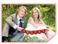 Фотобутафория на ленте "Любовь", дл.120 см, 1 шт.