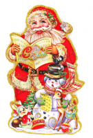 Оформительский плакат на скотче (35см), Новогодняя сказка, глиттер, 1 шт.