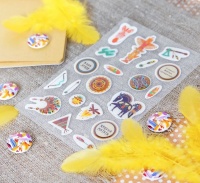 Набор для декорирования, индийские мотивы, желтый, 1 шт.