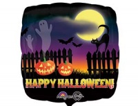 Шар (18"/45 см) Квадрат, Привидения, 1 шт.