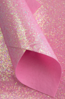 Кожзам (А4), Блестки, розовый, 1 шт.