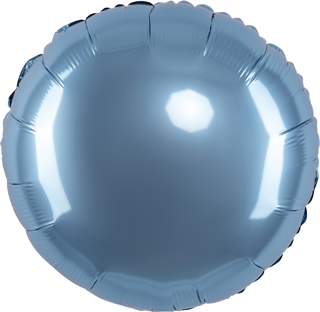Шар (18''/46см) Круг, Стальной синий, Сатин, 1 шт.