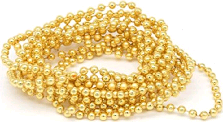 Бусы на ёлку (1,8м*1,4см), Волшебный праздник, золотые, 1 шт.