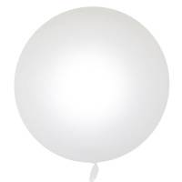 Шар (18''/46см) Сфера 3D, Deco Bubble, Белый, Глянец, 10 шт.