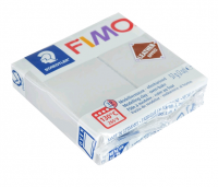 Полимерная глина запекаемая (57г), FIMO leather-effect, голубо-серый, 1 шт.