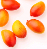 Муляж манго (3*2см), красный/жёлтый, 1 шт.