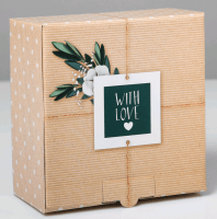 Коробка пенал (15×15×7см), Just for you, 1 шт.