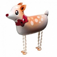 7a2898bf322f18fec2ee4555b95a5403 Шар (25''/64 см) Ходячая Фигура, Олень, 1 шт.