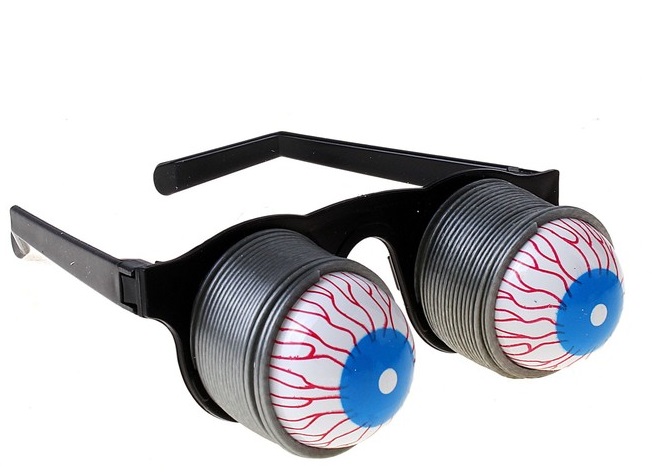 Карнавальные очки на пружине, 1 шт.