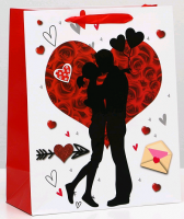 Пакет ламинированный (26*32*12 см), Любовь, 1 шт.