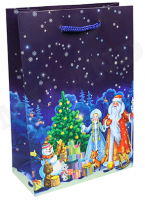 Пакет подарочный (14х20х6,5см), Когда подарков хватит всем, 1 шт.