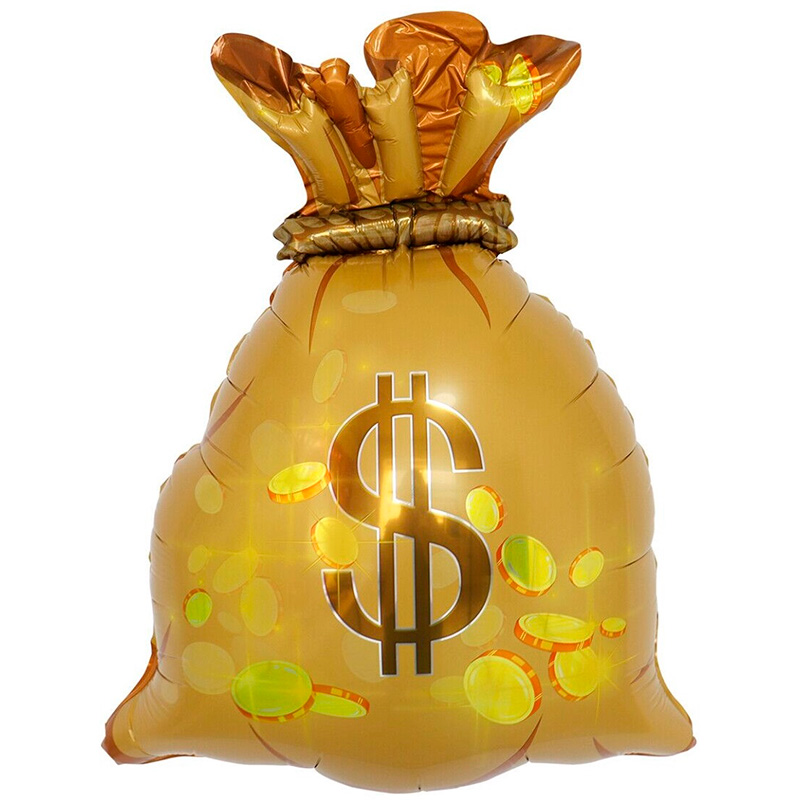 Шар (33"/84см) Фигура, Мешок с деньгами, 1 шт.