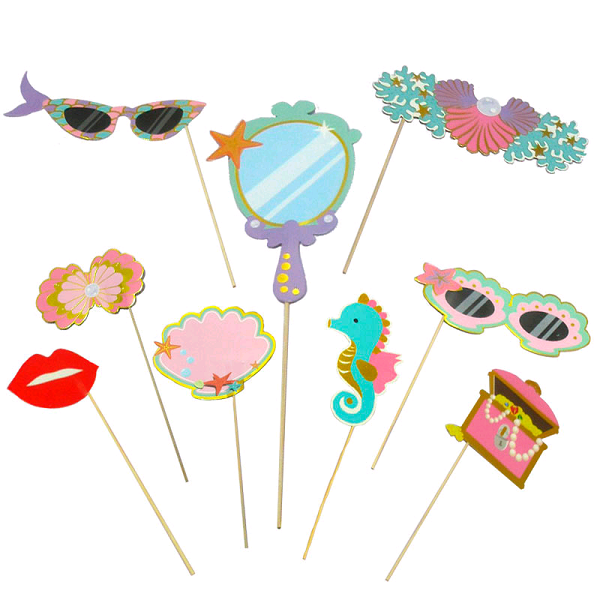 Набор аксессуаров для фотосессии, "Морская вечеринка", 10 предметов.