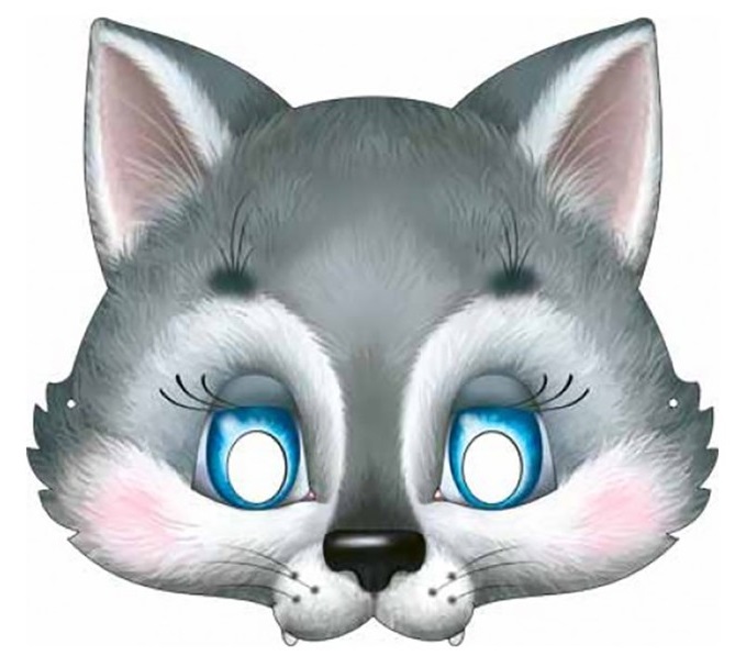 Маска "Волк", 1шт. 