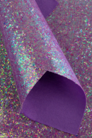 Кожзам (А4), Блестки, темно-сиреневый, 1 шт.