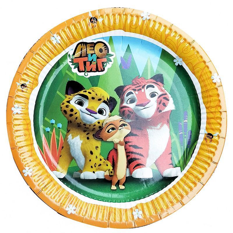 Тарелки, "Лео и Тиг", 23 см, набор 6 шт.