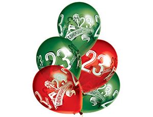 Шар (14"/35см) 23 февраля, шелк, 3 шт.