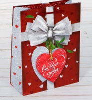 Пакет подарочный (23*27*8см), От всего сердца, 1 шт.