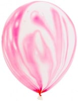 Шар (12''/30см) Агат, розовый, 5ст., 50 шт.