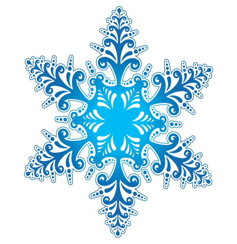 Наклейка "Снежинка", 10 шт.