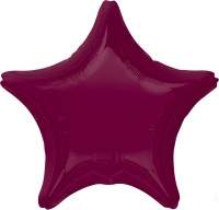 Шар (18"/46см) Звезда, Ягодный, США, 1 шт.
