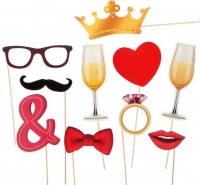 Набор фотобутафории "Свадебный", 10 шт.