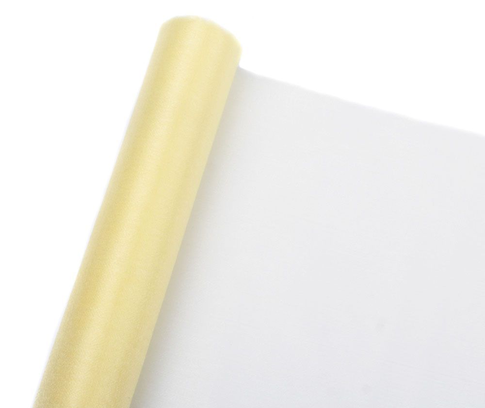 Органза, (70см*9м), слоновая кость (5005), 1 шт.