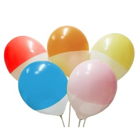 Шар (12"/30см) Bicolor, ассорти, 5ст., 25 шт.