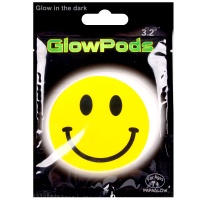 Светящаяся наклейка, Смайл, 1 шт.