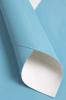 Кожзам гладкий (А4), голубой, 1 шт.