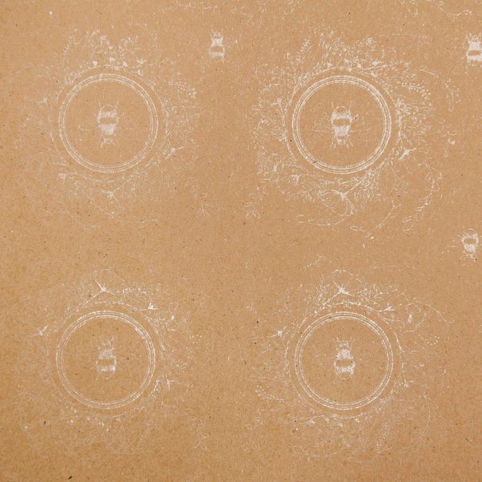 Бумага крафт (50*70см), Пчёлки, 1 шт.