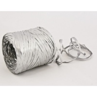 Рафия искусственная (1,6 мм*200м), серебристый, 1 шт.