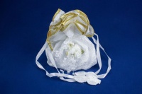 Сумочка невесты №2 (20см), Белый-золото, 1 шт.