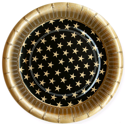 Тарелки бумажные (18см), Стильный микс, 6 шт.