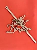 Топпер "Дочка", маленький, 12*8 см, 1 шт.