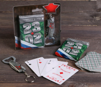 Подарочный набор "Натоящий герой", карты, мультитул, 1 шт.