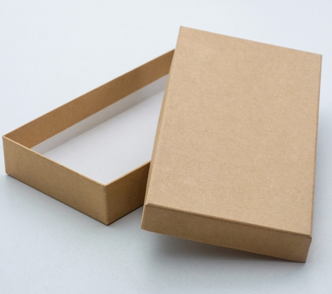 Коробка прямоугольная (30*20*3,5см), Крафт однотонный, 1 шт.