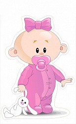 Наклейка (12*18см), "Малышка", 1 шт.