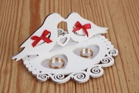 Подушечка под кольца "Ренессанс", МДФ 3мм, Марсала, 1 шт.