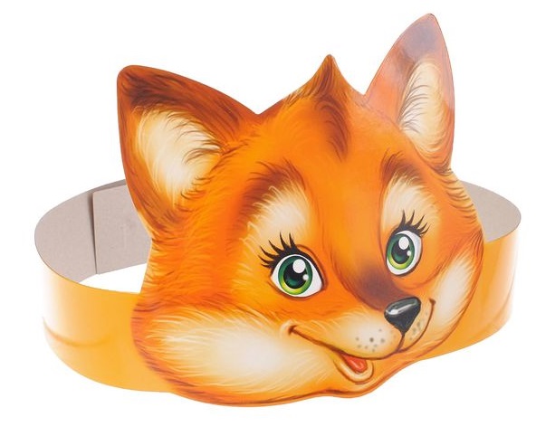 Маска на ободке "Лиса", 12,4х64 см, 1шт.