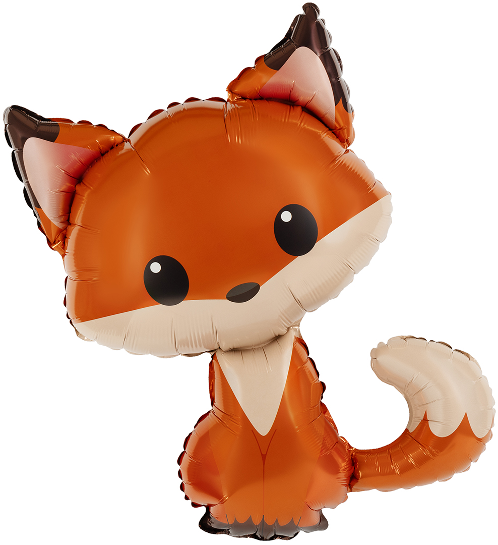 Шар (36''/91см) Фигура, Лисенок, 1 шт.
