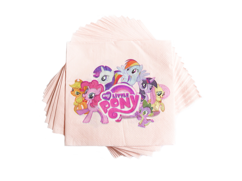 Салфетки бумажные (16х16см), "My Little Pony", 20 шт, 1 уп.